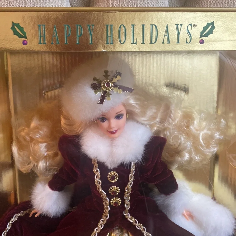 Matte 1996 Happy Holidays Special Edition Beautiful Barbie NEW Still In Box EUC